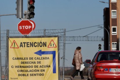 Obras de la red de calor en Parquesol