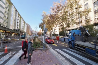 Obras de la red de calor en Parquesol