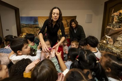Belén montado por una familia de la calle santiago