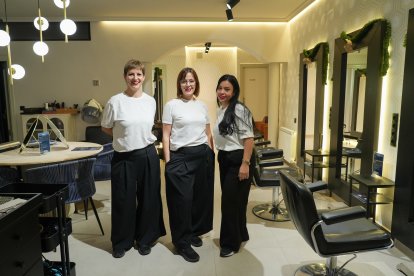 Virginia, Leticia y Milena, equipo de MEVI Peluqueros.