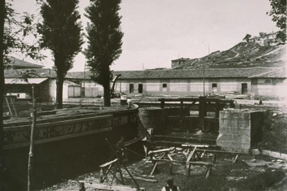 Dique seco donde se arreglaban las embarcaciones.