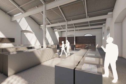 Recreación de la zona de museo.