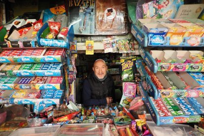 José del Palacio, dueño del quiosco frente al número 18 del paseo de Zorrilla.