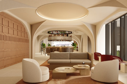 Interior del Hotel Eurostars en el edificio de la calle Constitución.