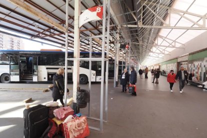 Obras en la estación de autobuses de Valladolid