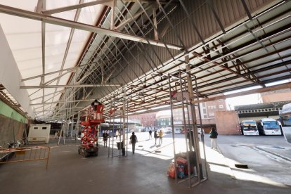 Obras en la estación de autobuses de Valladolid