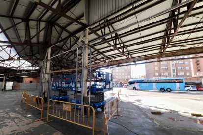 Obras en la estación de autobuses de Valladolid