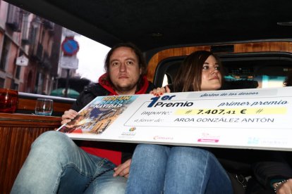 Compras de la premiada del Árbol de los Deseos.