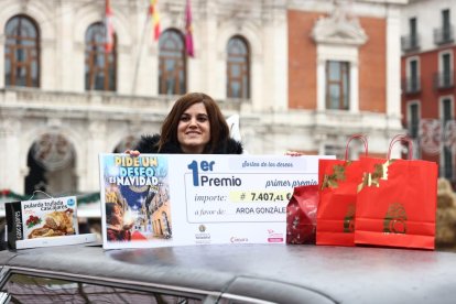 Compras de la premiada del Árbol de los Deseos.