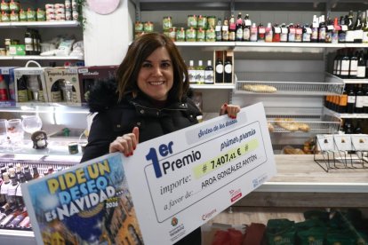 Compras de la premiada del Árbol de los Deseos.