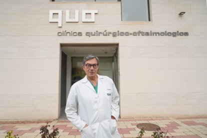 Guillermo Rábano, dueño de la clínica QUO, con la especialidad de oftalmología