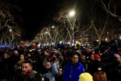 Homenaje a los motoristas fallecidos tras el Desfile de Antorchas