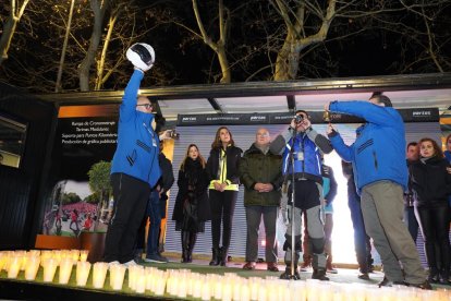 Homenaje a los motoristas fallecidos con presencia del alcalde de Valladolid, Jesús Julio Carnero