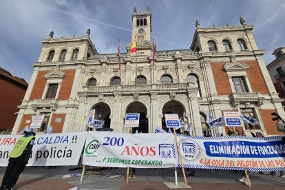 Concentración Policía local de Valladolid