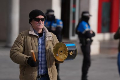 Protesta de la policía local para la mejora de sus condiciones laborales