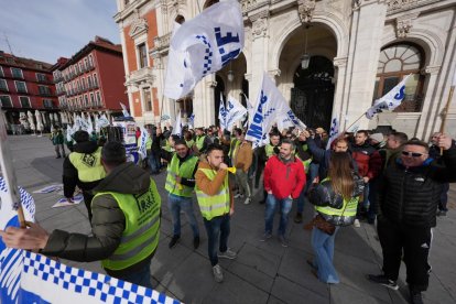 Protesta de la policía local para la mejora de sus condiciones laborales