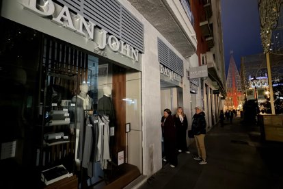 Apagón en la calle Santiago en Valladolid