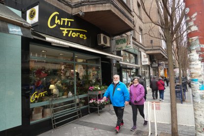 Escaparate de Chiti Flores en la calle Tudela.