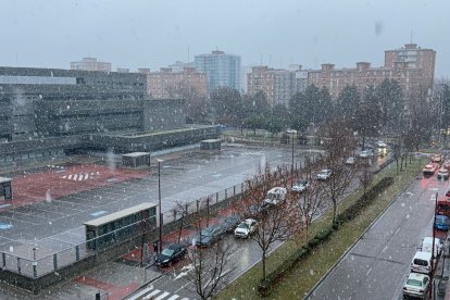 Nieva en Valladolid.