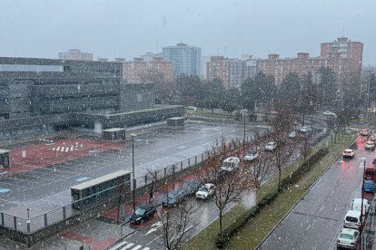 Nieva en Valladolid