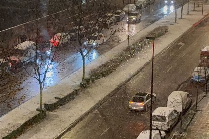 Nieve en Valladolid.