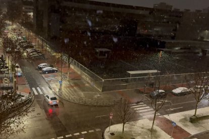 Nieve en Valladolid.