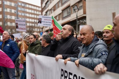 Protestas contra la presidenta de la CHD en Valladolid.