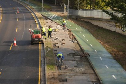 Obras de humanización de la VA-20.