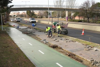 Obras de humanización de la VA-20.