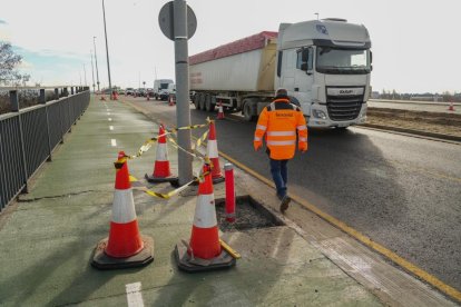 Obras de humanización de la VA-20.