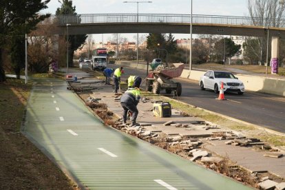 Obras de humanización de la VA-20.