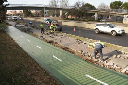 Obras de humanización de la VA-20.