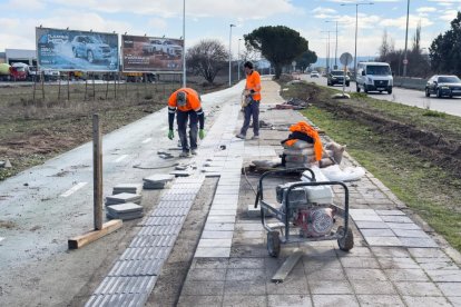 Obras de humanización de la VA-20.