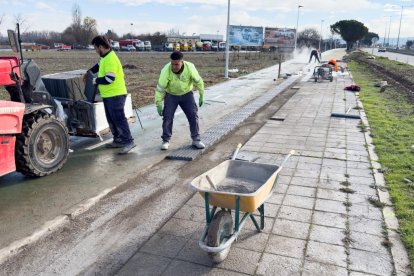 Obras de humanización de la VA-20.