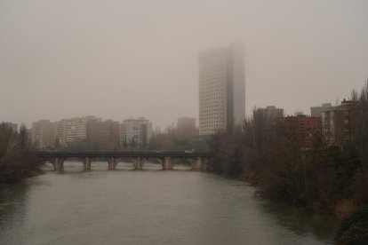 Niebla en Valladolid.