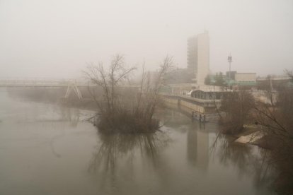 Niebla en Valladolid.