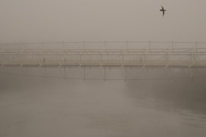 Niebla en Valladolid.