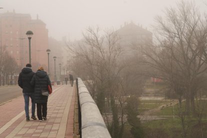 Niebla en Valladolid.