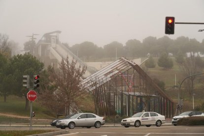 Niebla en Valladolid.