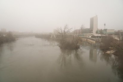 Niebla en Valladolid.