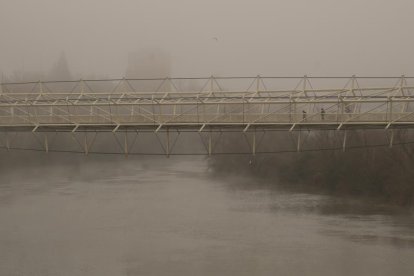 Niebla en Valladolid.