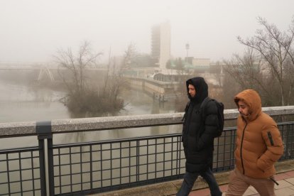 Niebla en Valladolid.