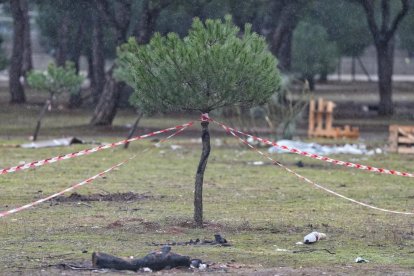 Restos de basura y suciedad tras la celebración de Pingüinos.