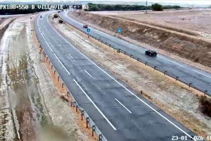 Carreteras nevadas en la provincia de Valladolid