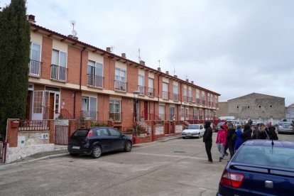 La vivienda afectada por el incendio en Santovenia de Pisuerga