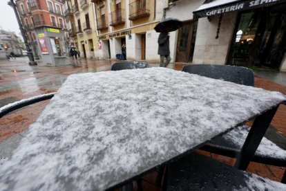 La borrasca Kristin cubre Valladolid capital de nieve