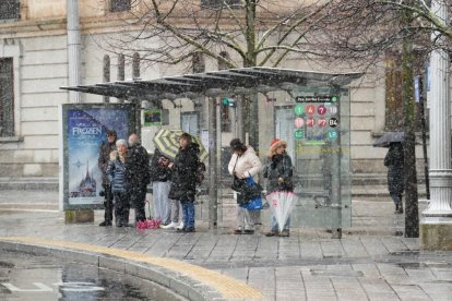 Nieve en Valladolid capital por la borrasca Kristin