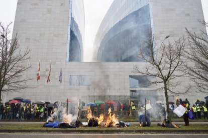 Nueva tractorada en Valladolid en contra de Mercosur