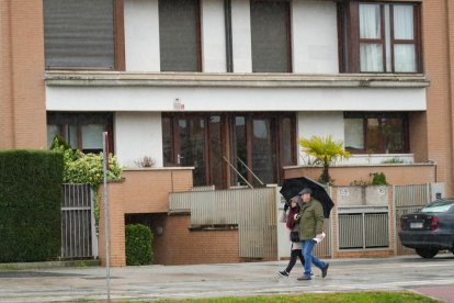 Camino Viejo de Simancas en la actualidad, a la altura de El Peral