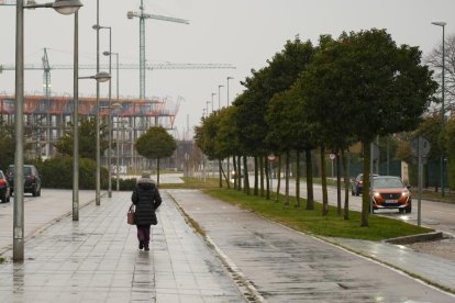 Camino Viejo de Simancas en la actualidad, a la altura de El Peral